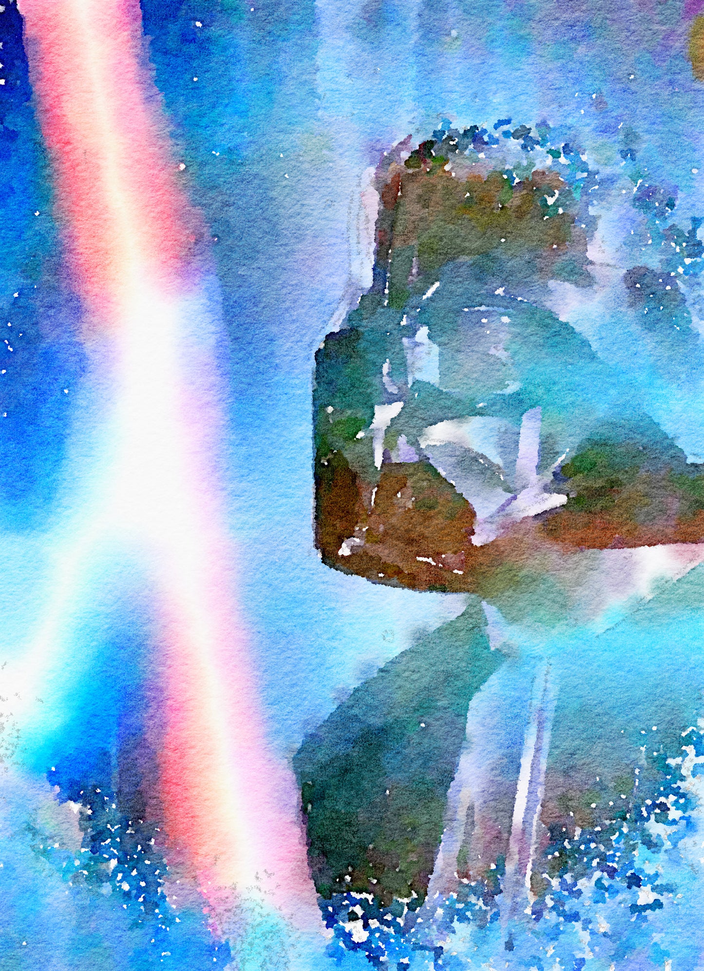 Darth Vader Water Colour Print