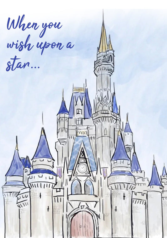 Disney Castle Greeting Card