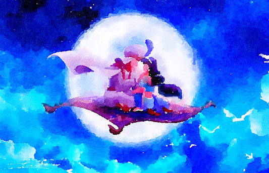 Disney Inspired Aladdin Print - Magic Carpet Ride