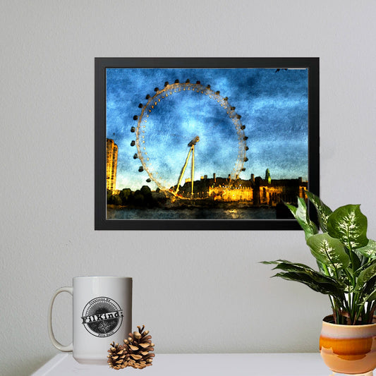 London Eye Water Colour Print